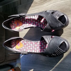 Rocket Dog Black Size 10 M Platform 4" Heel Womans Shoes